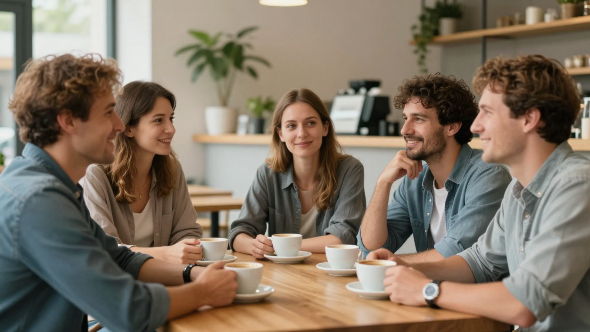 A group of friends discussing HIV